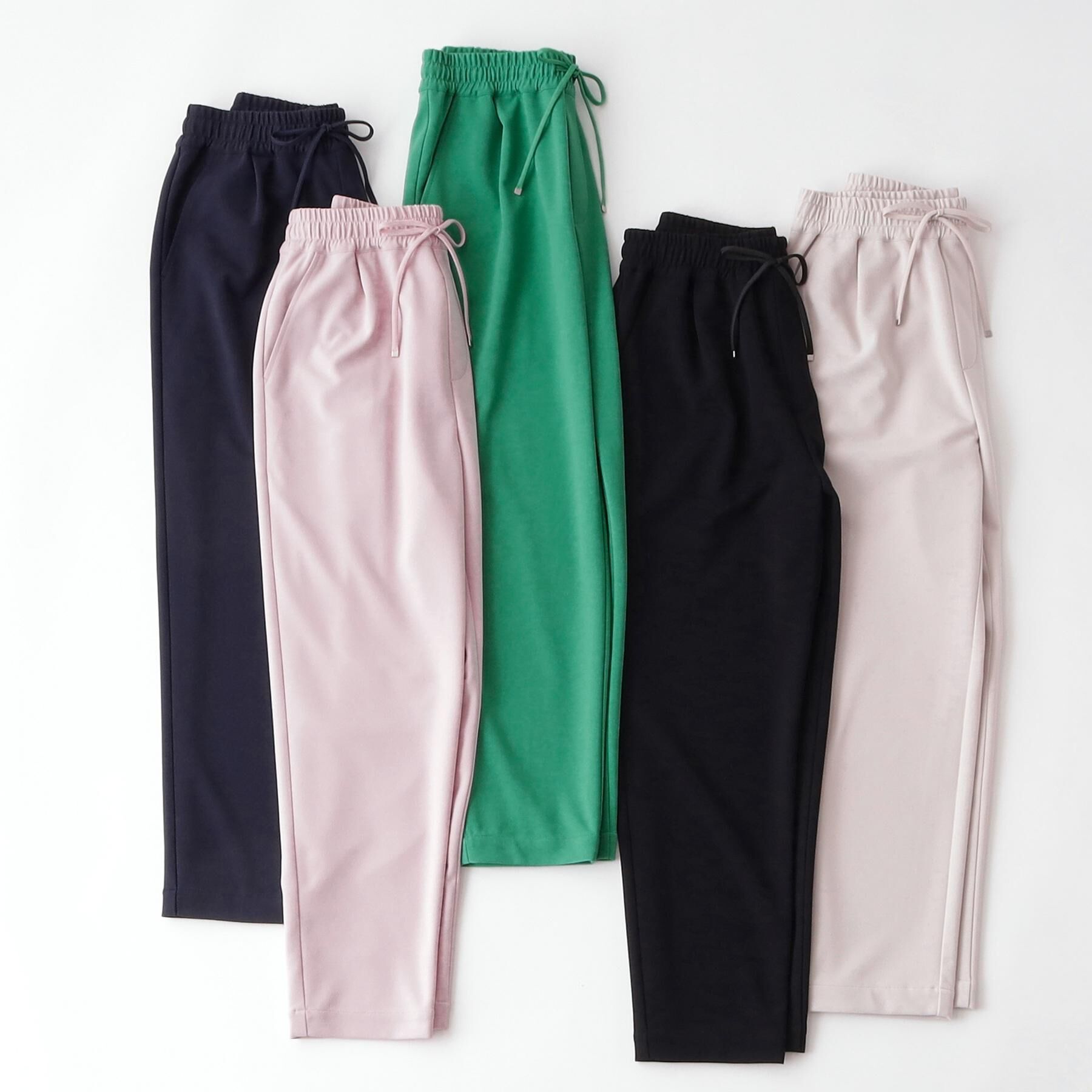 SHOO･LA･RUE「【高レビュー/洗濯後しわになりにくい/SS-LL】スマート見え イージーテーパードパンツ」|その他|