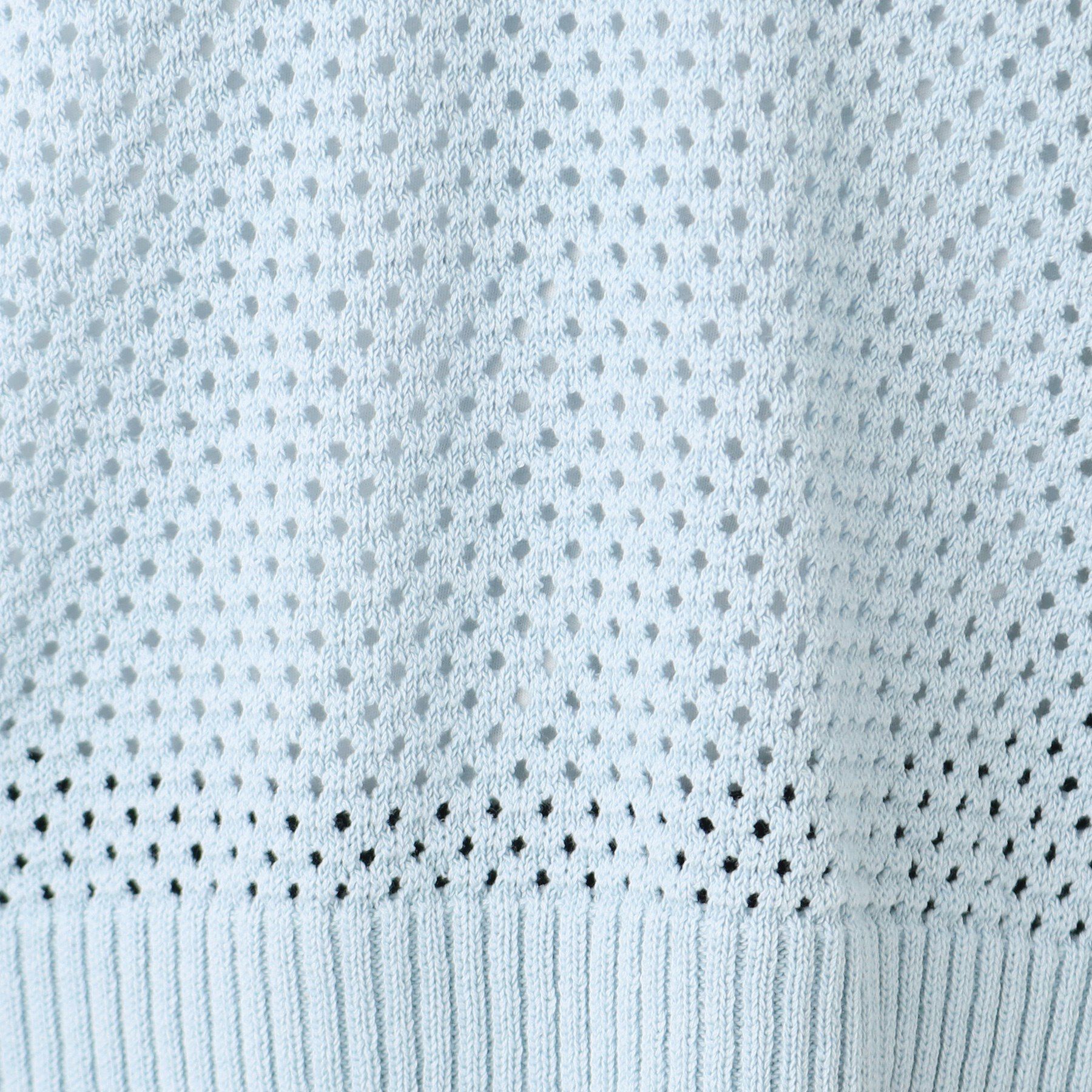 Dessin「【洗える】襟付きメッシュニット」|ニット・セーター|