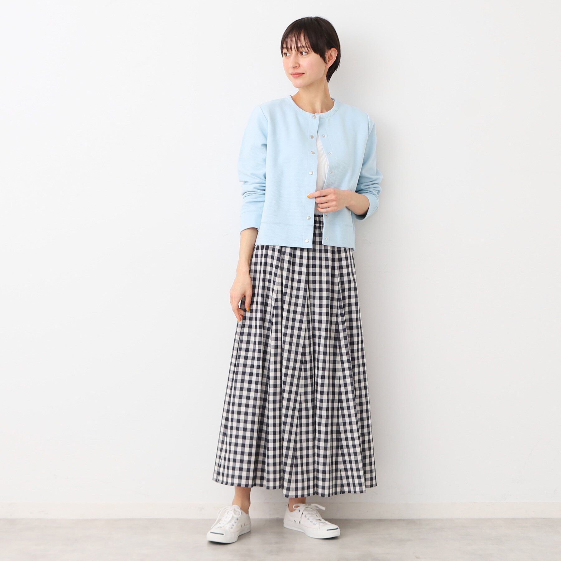 Dessin「【洗える】メタルボタンクルーネックカーディガン（S～L）」|カーディガン|