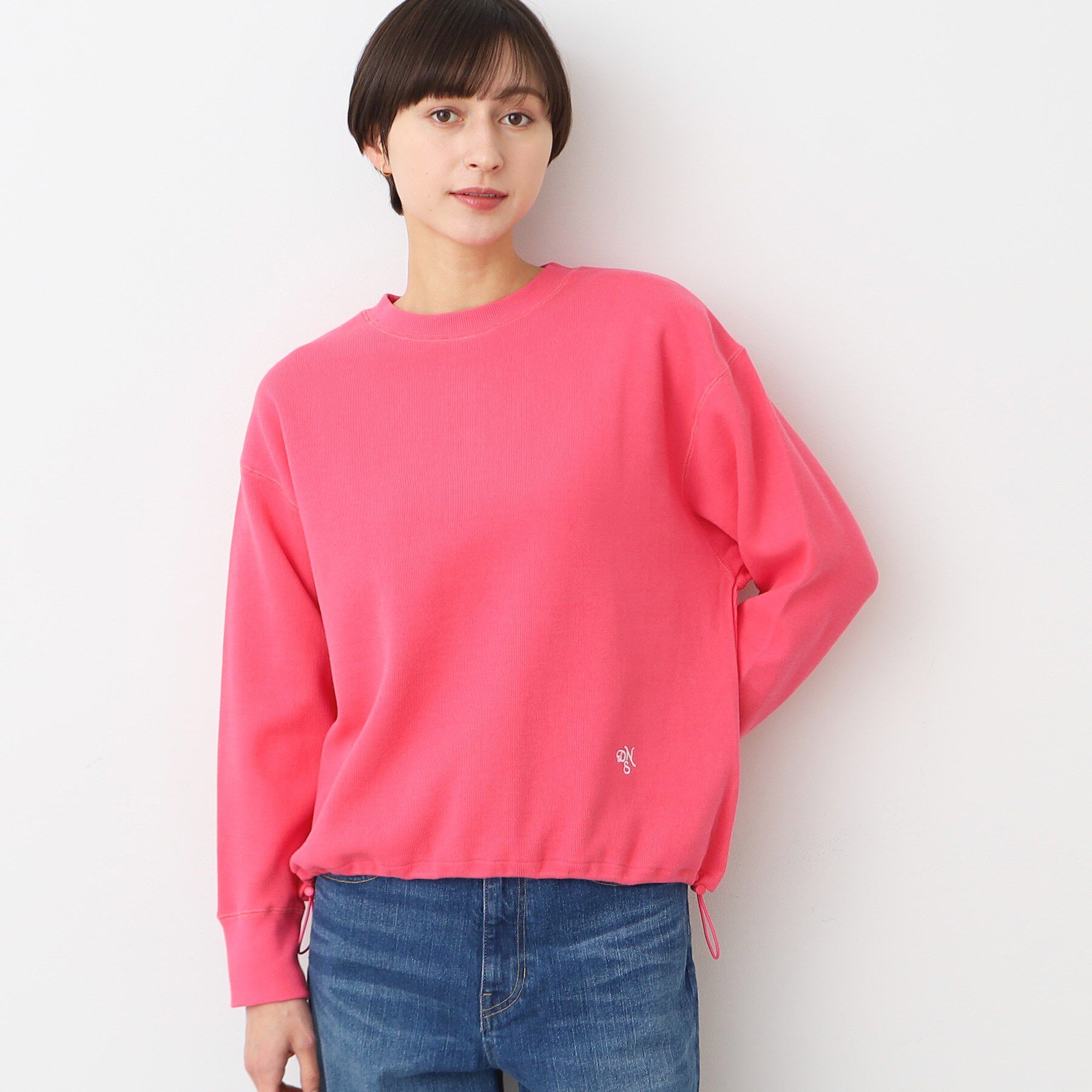 Dessin「【洗える】ドローコード付きカットソー（XS～L）」|Tシャツ・カットソー|