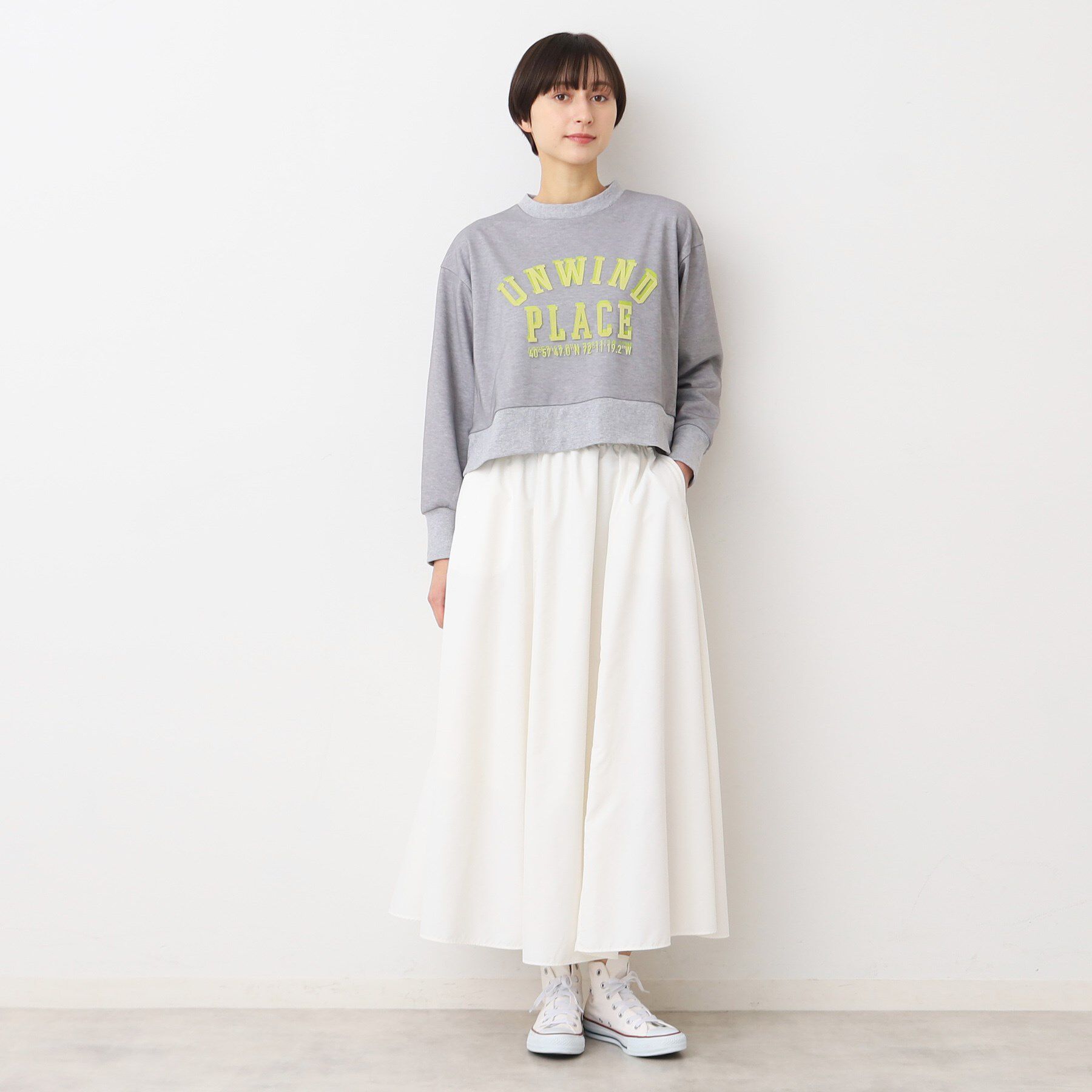 Dessin「【ウエストゴム・洗える】タックギャザースカート（S～L）」|スカート|