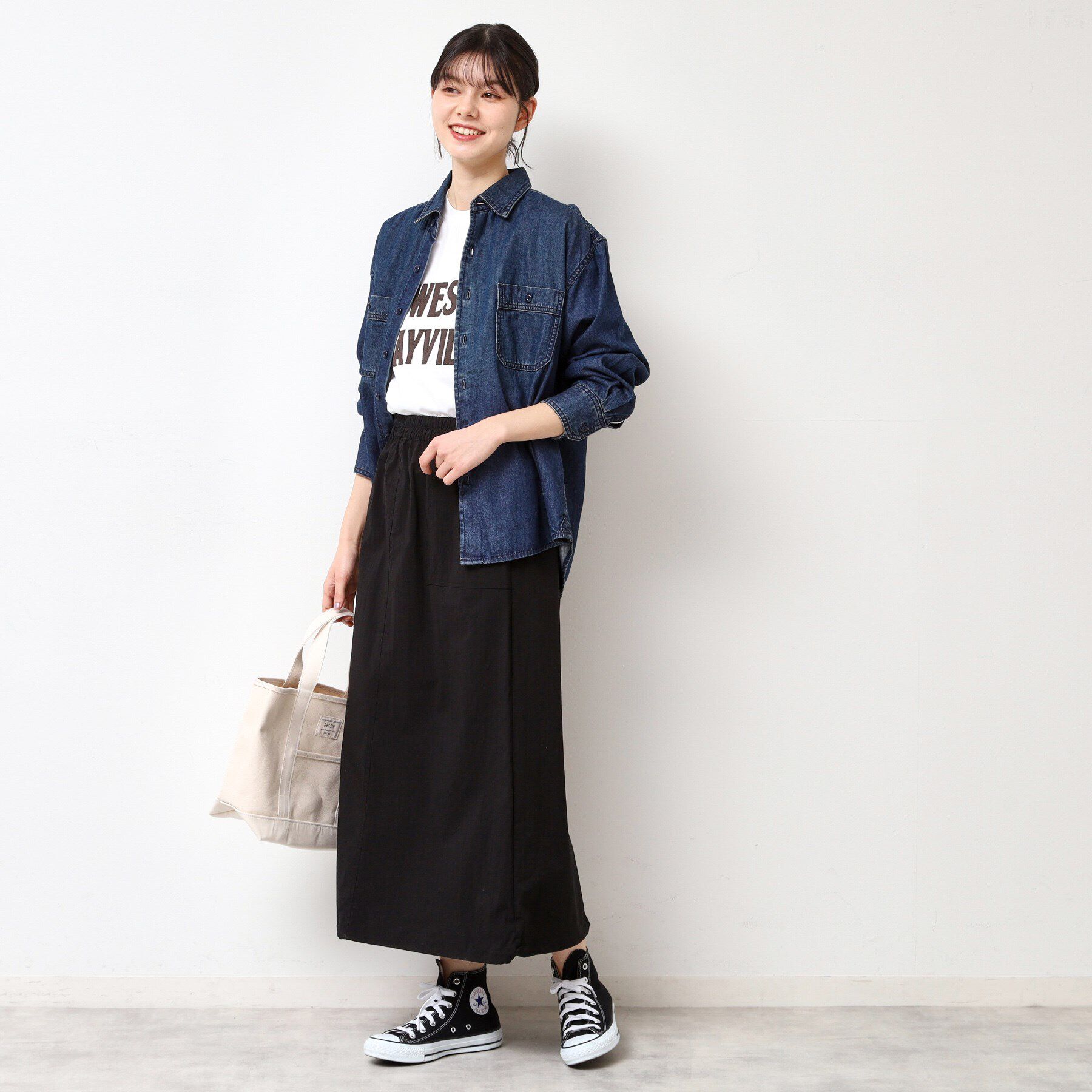 Dessin「【洗える】ドローコード付きスカート（XS～L）」|スカート|