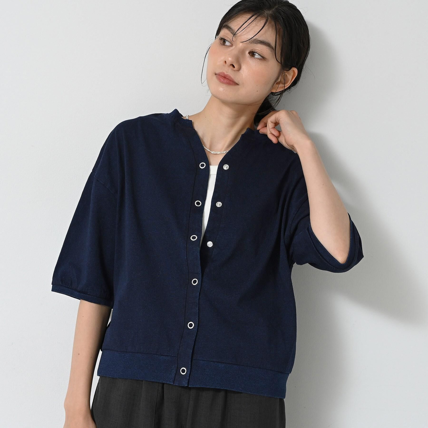 Dessin「【洗える】インディゴデニム調カーディガン」|カーディガン|ブルー(092)