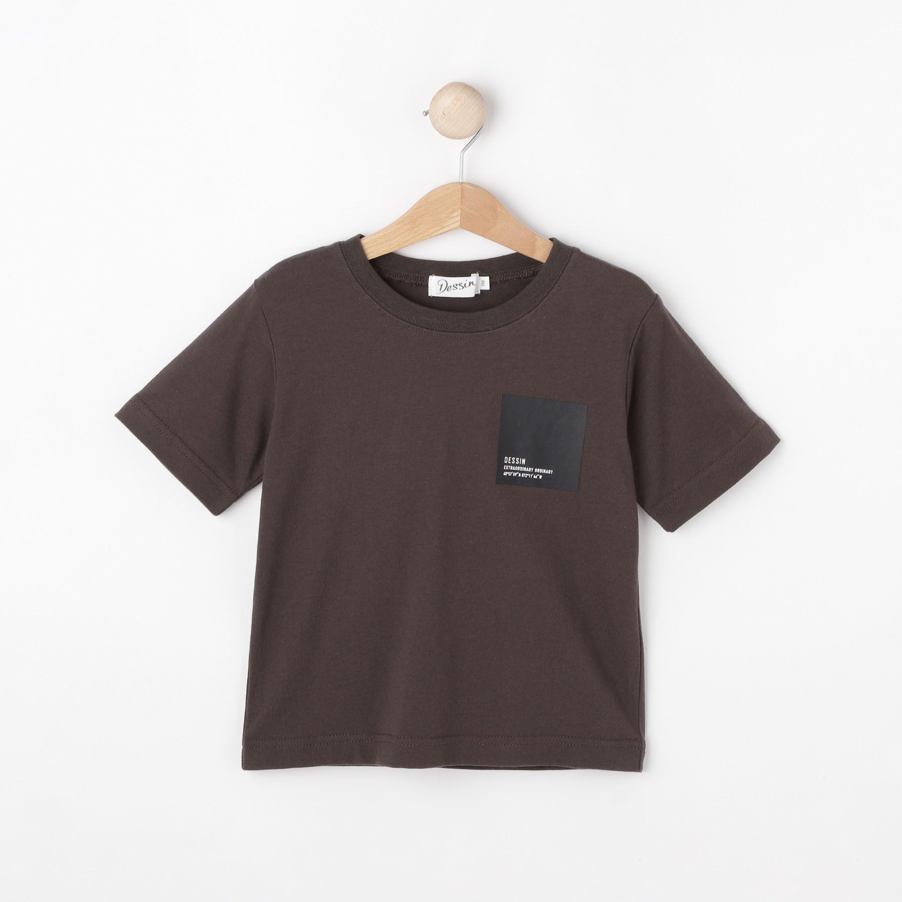 Dessin「【洗える】オーガニックコットン 半袖Tシャツ」|Tシャツ・カットソー|チャコールグレー(0