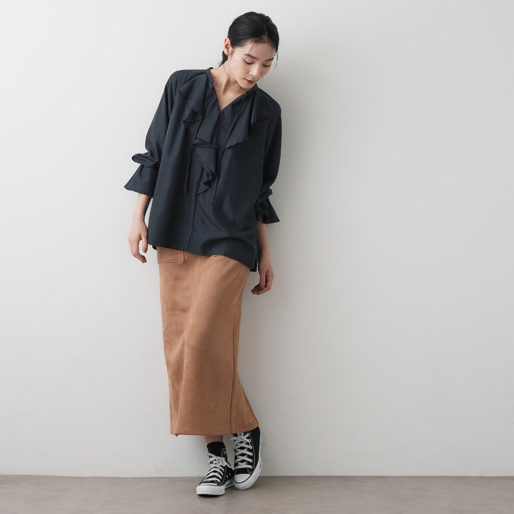 Dessin「【洗える】フィブリルフリルブラウス」|シャツ・ブラウス|