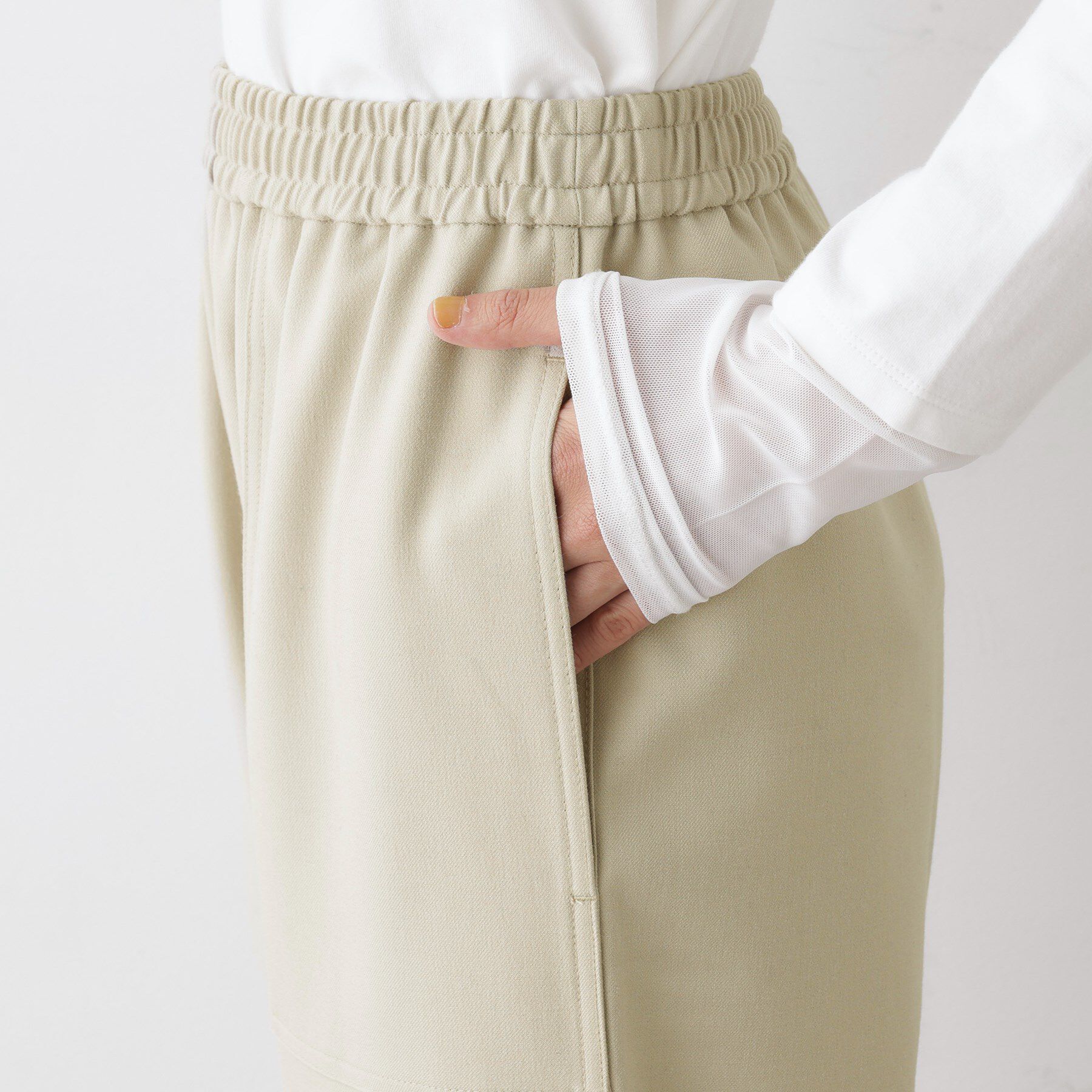 Dessin「【ウエストゴム・洗える】コンフォートワイドパンツ」|その他|