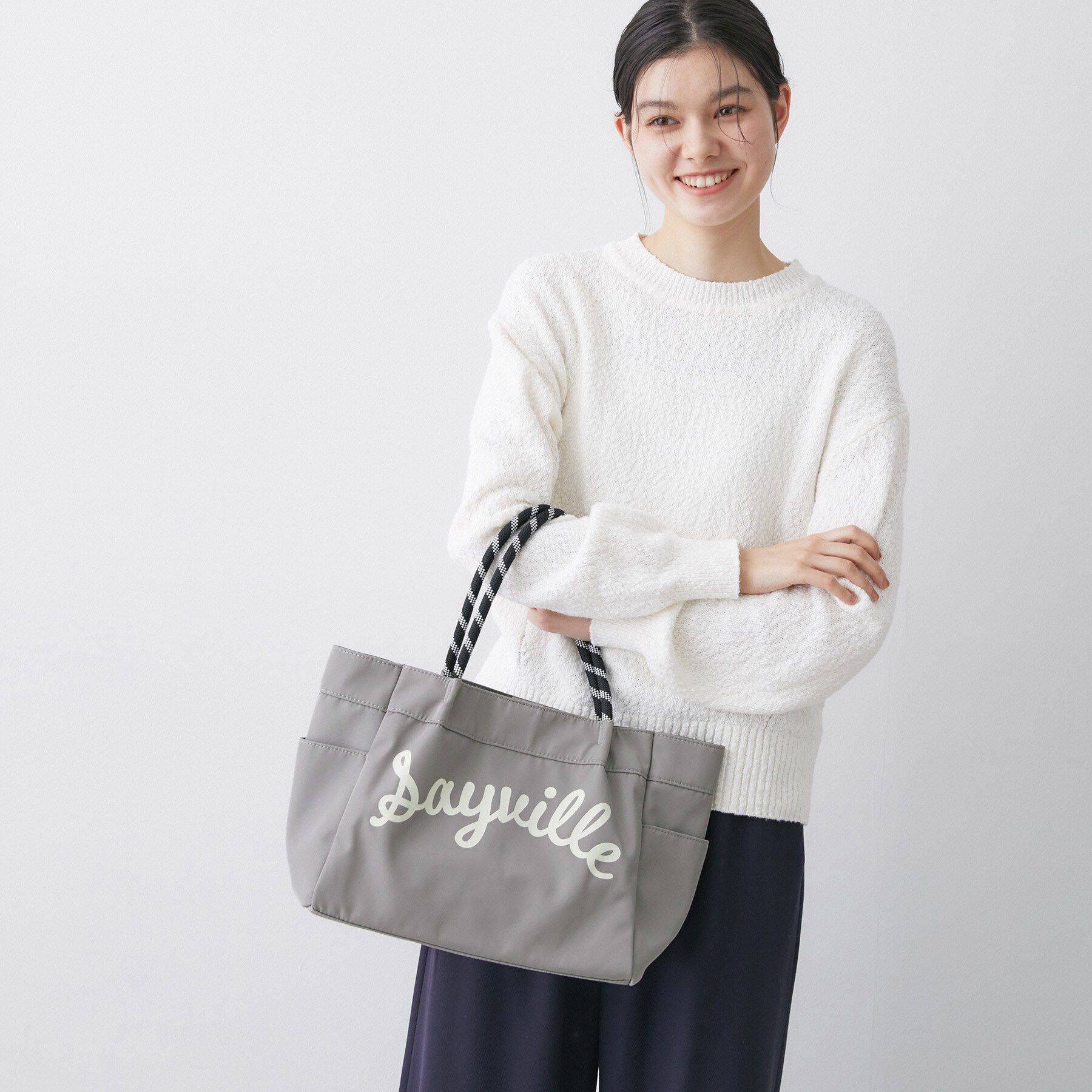 Dessin「【軽量/多ポケット】カラーコードトートバッグ」|トートバッグ|チャコールグレー(0