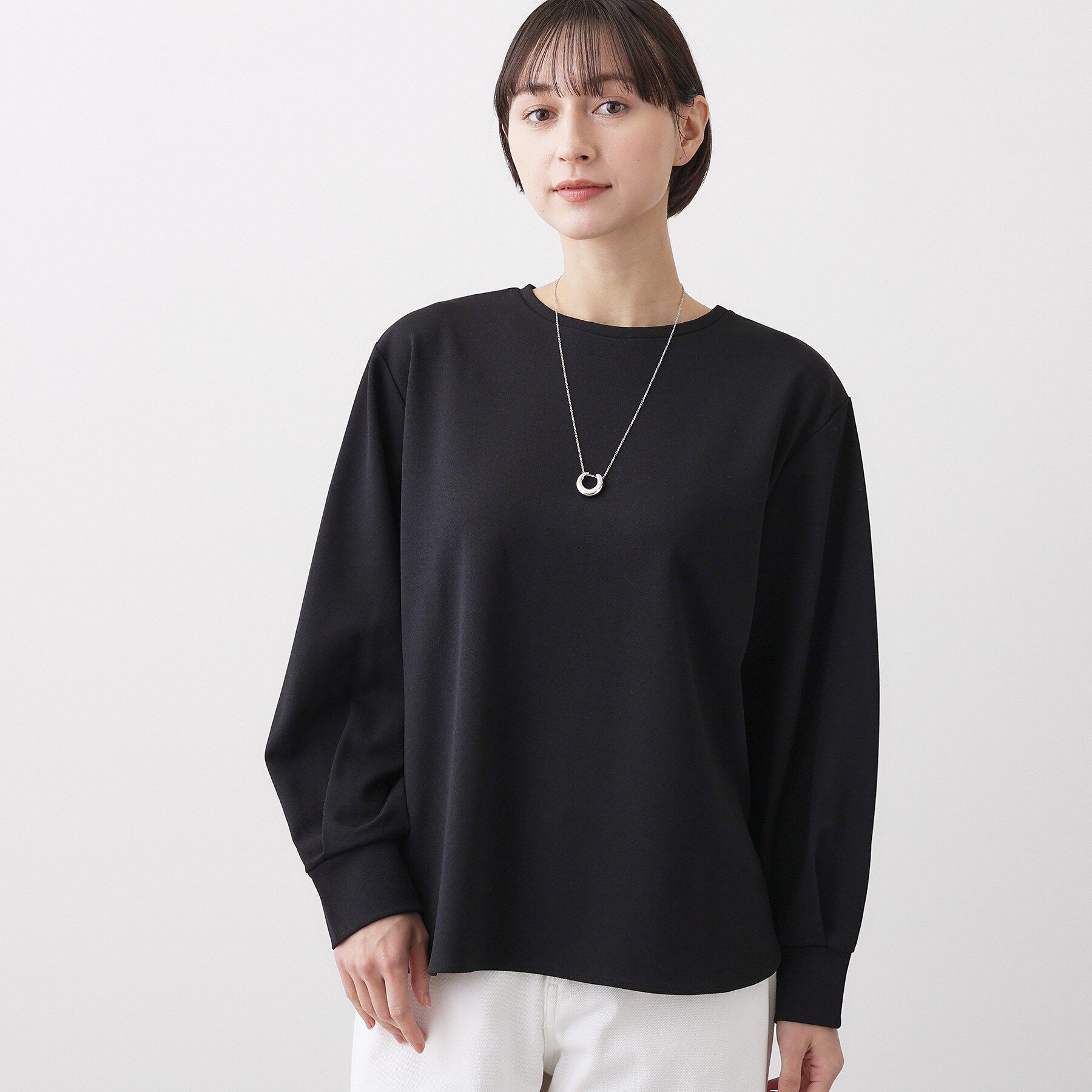 Dessin「【体型カバー/レイヤード/洗える】ジョーゼットプルオーバーブラウス」|シャツ・ブラウス|