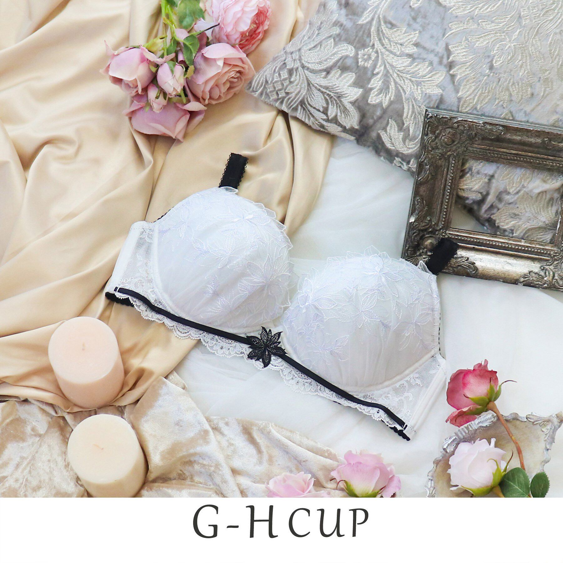 Risa Magli「リヴィア ブラジャー」|インナー|ホワイト(001)