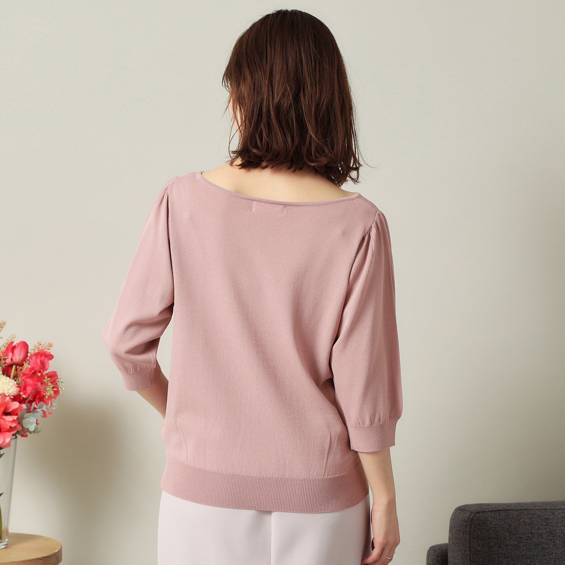 ITS&rsquo;DEMO「【UVケア／接触冷感／アンチピリング／洗濯機OK】キーネックニット」|ニット・セーター|