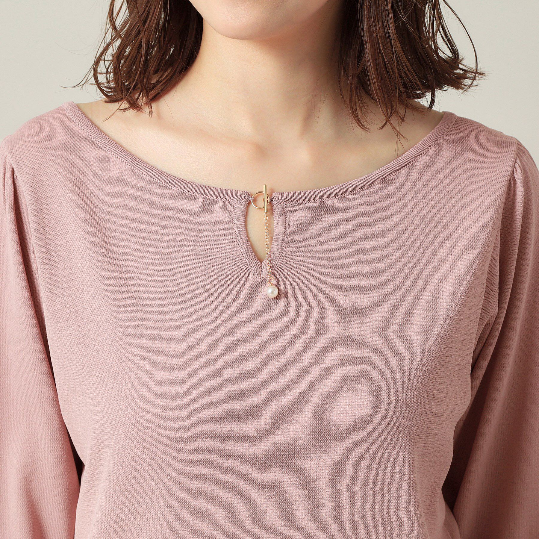 ITS&rsquo;DEMO「【UVケア／接触冷感／アンチピリング／洗濯機OK】キーネックニット」|ニット・セーター|