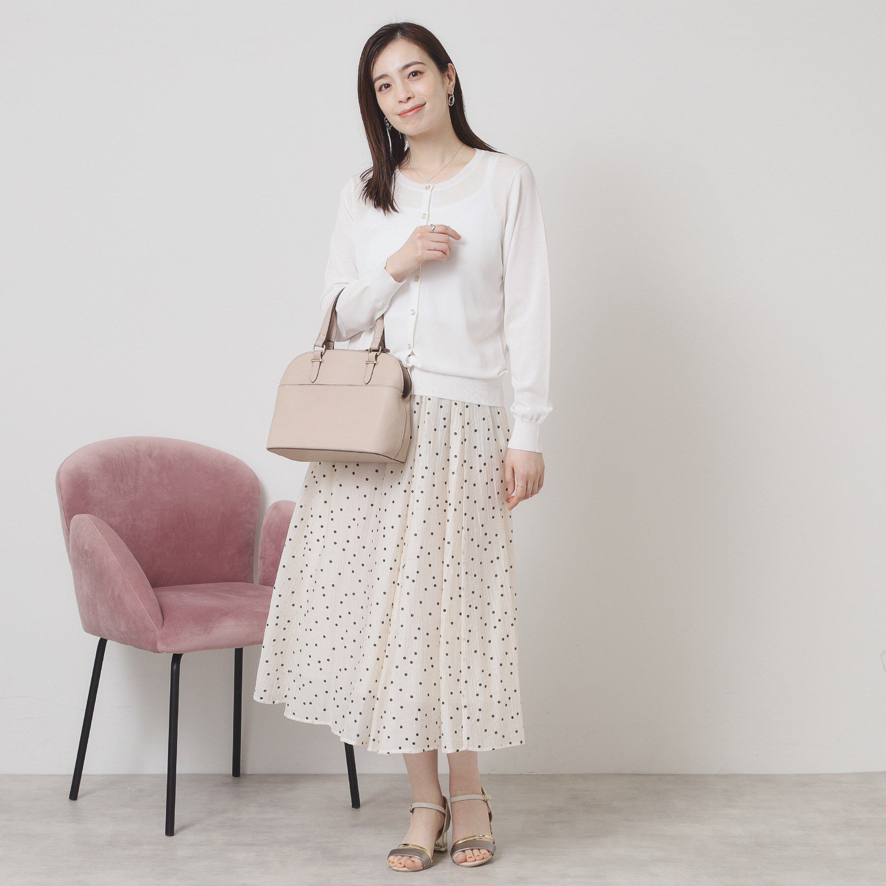 ITS&rsquo;DEMO「【UV／冷感／毛玉防止／手洗い可／M・L展開】クルーニットカーディガン」|カーディガン|