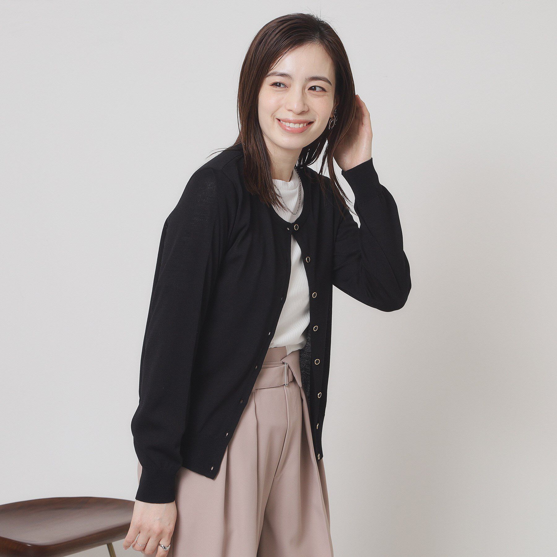 ITS&rsquo;DEMO「【UV／冷感／毛玉防止／手洗い可／M・L展開】クルーニットカーディガン」|カーディガン|