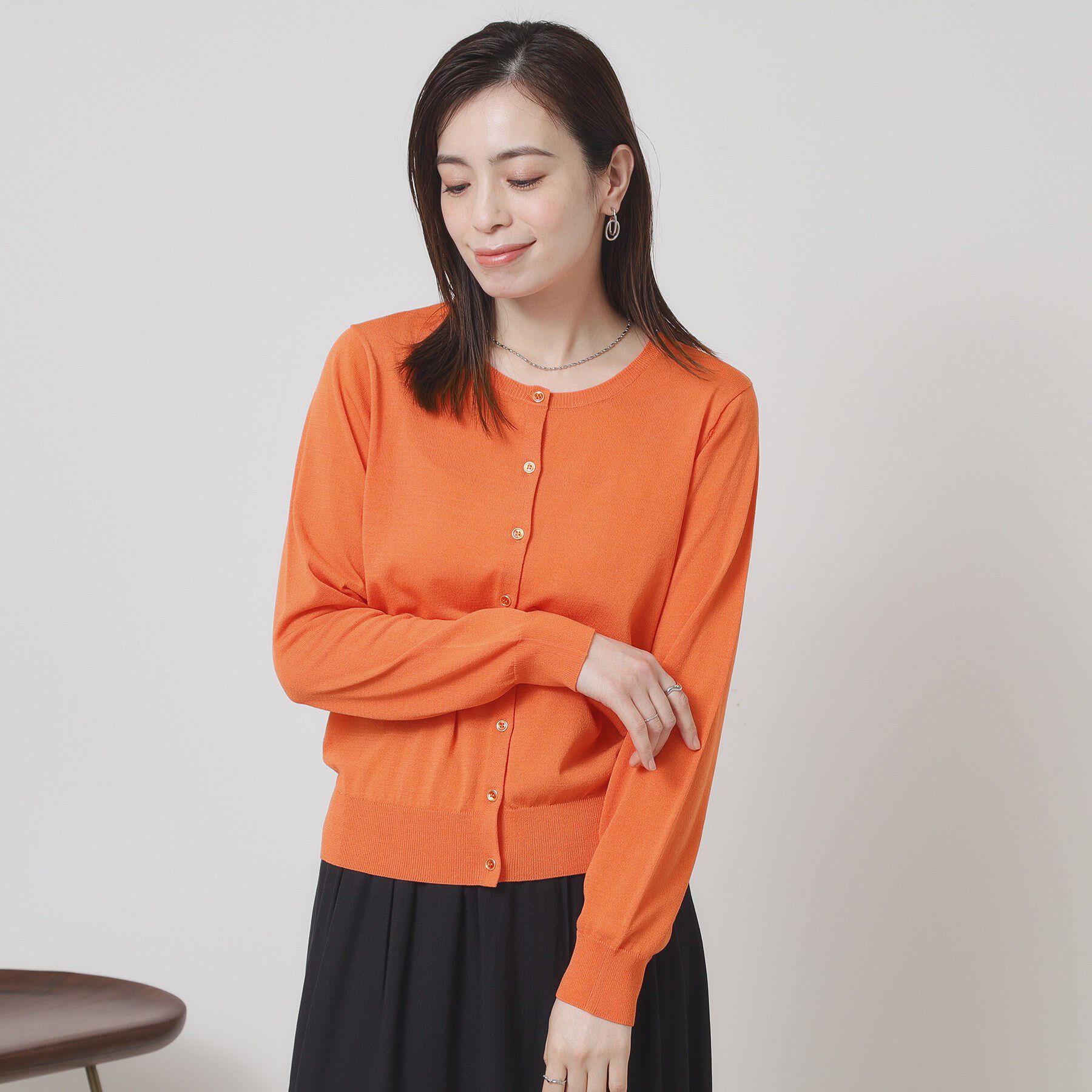 ITS&rsquo;DEMO「【UV／冷感／毛玉防止／手洗い可／M・L展開】クルーニットカーディガン」|カーディガン|