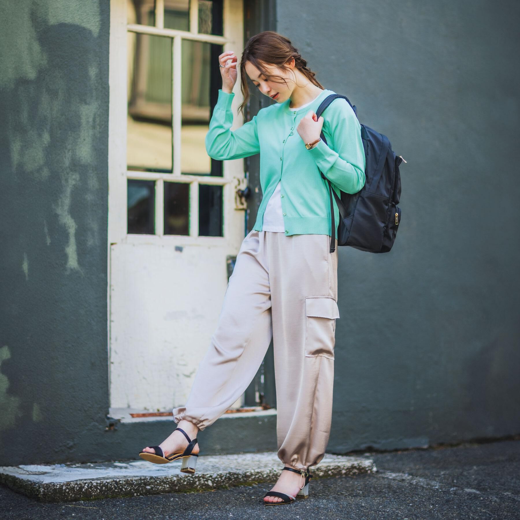 ITS&rsquo;DEMO「【UV／冷感／毛玉防止／手洗い可／M・L展開】クルーニットカーディガン」|カーディガン|