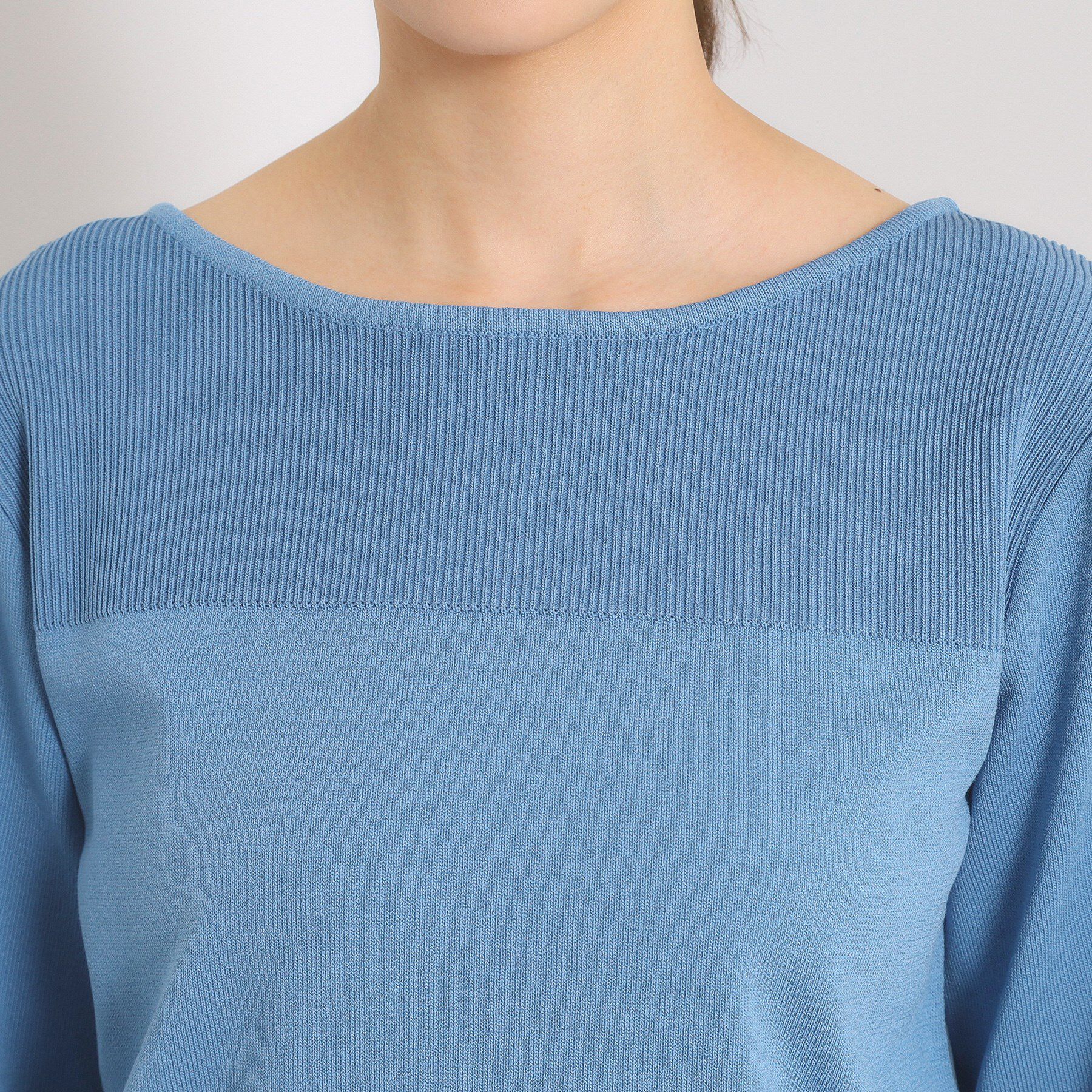 ITS&rsquo;DEMO「【縮みに強い／洗濯機OK】編地切替ニットプルオーバー」|ニット・セーター|