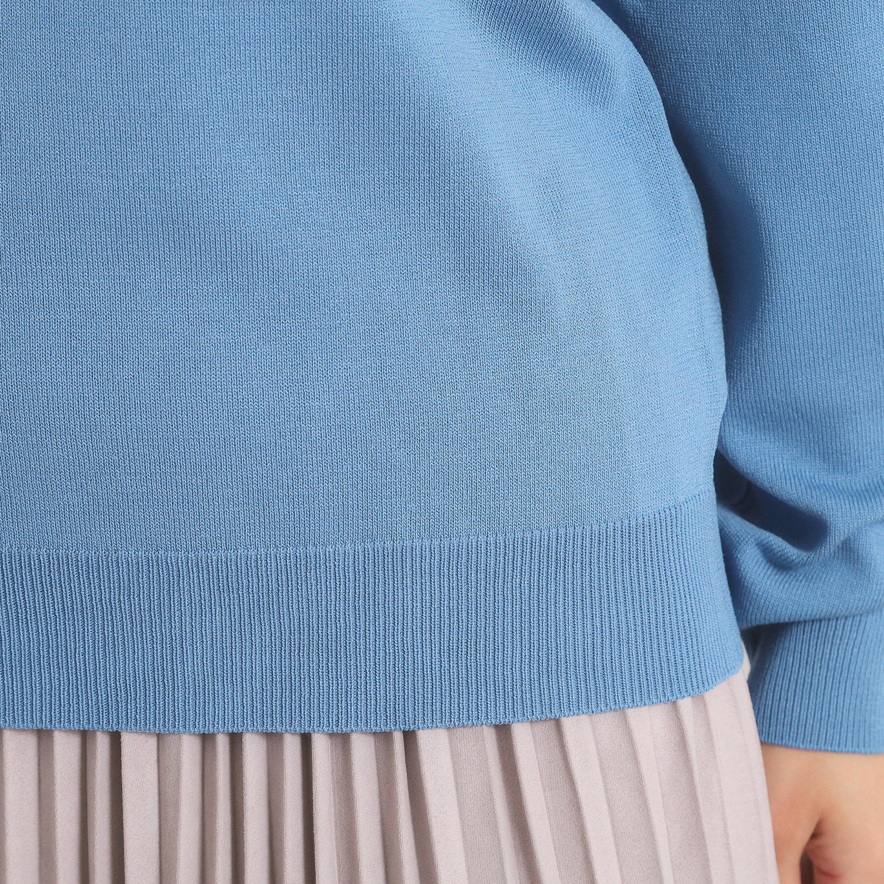 ITS&rsquo;DEMO「【縮みに強い／洗濯機OK】編地切替ニットプルオーバー」|ニット・セーター|