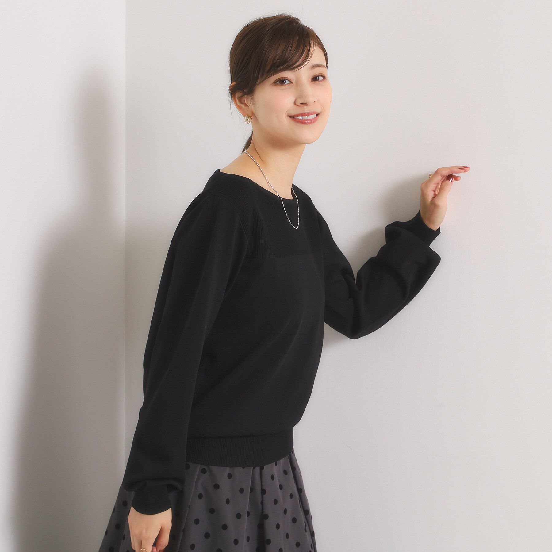 ITS&rsquo;DEMO「【縮みに強い／洗濯機OK】編地切替ニットプルオーバー」|ニット・セーター|