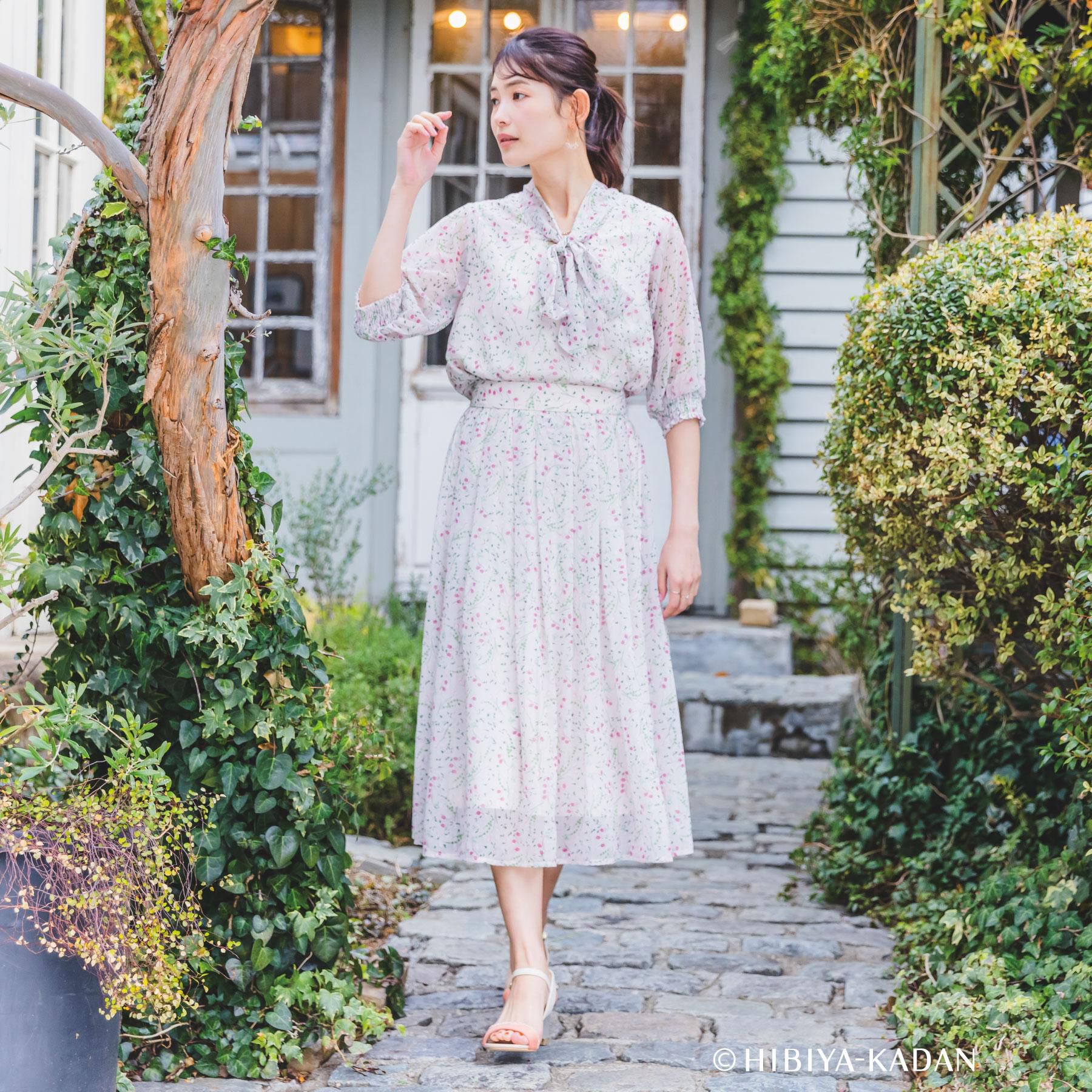 ITS&rsquo;DEMO「【ITS&rsquo;DEMO &times; HIBIYA－KADAN】ドビーリボンブラウス」|シャツ・ブラウス|