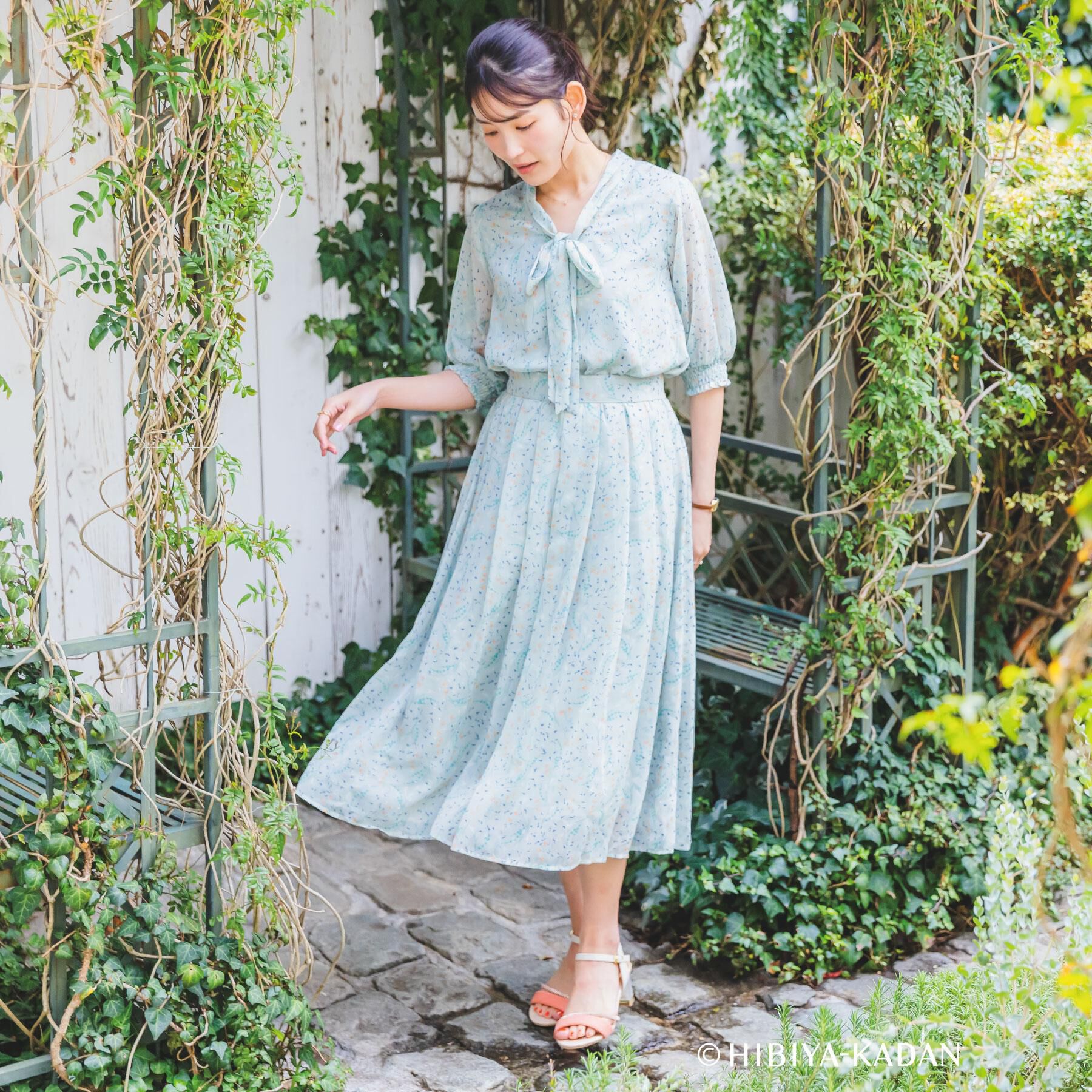 ITS&rsquo;DEMO「【ITS&rsquo;DEMO &times; HIBIYA－KADAN】ドビーリボンブラウス」|シャツ・ブラウス|