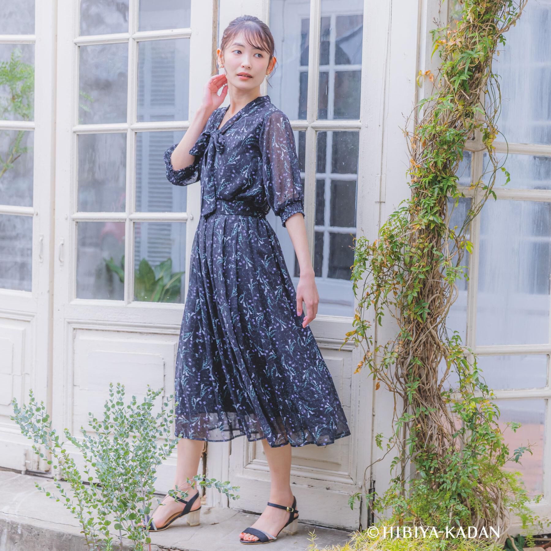 ITS&rsquo;DEMO「【ITS&rsquo;DEMO &times; HIBIYA－KADAN】ドビーリボンブラウス」|シャツ・ブラウス|