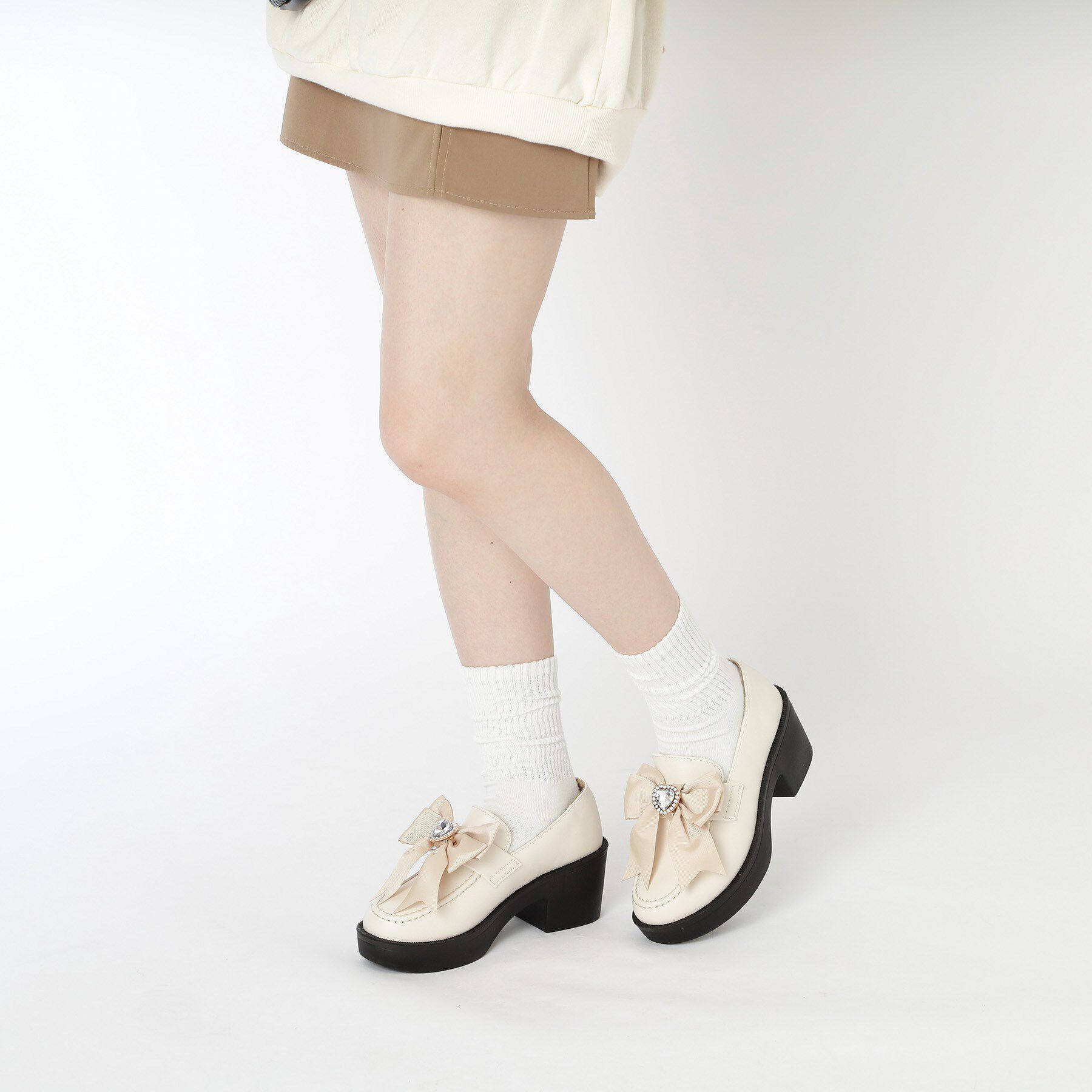 csT&P「2WAYガーリーリボンボリュームローファー」|パンプス|