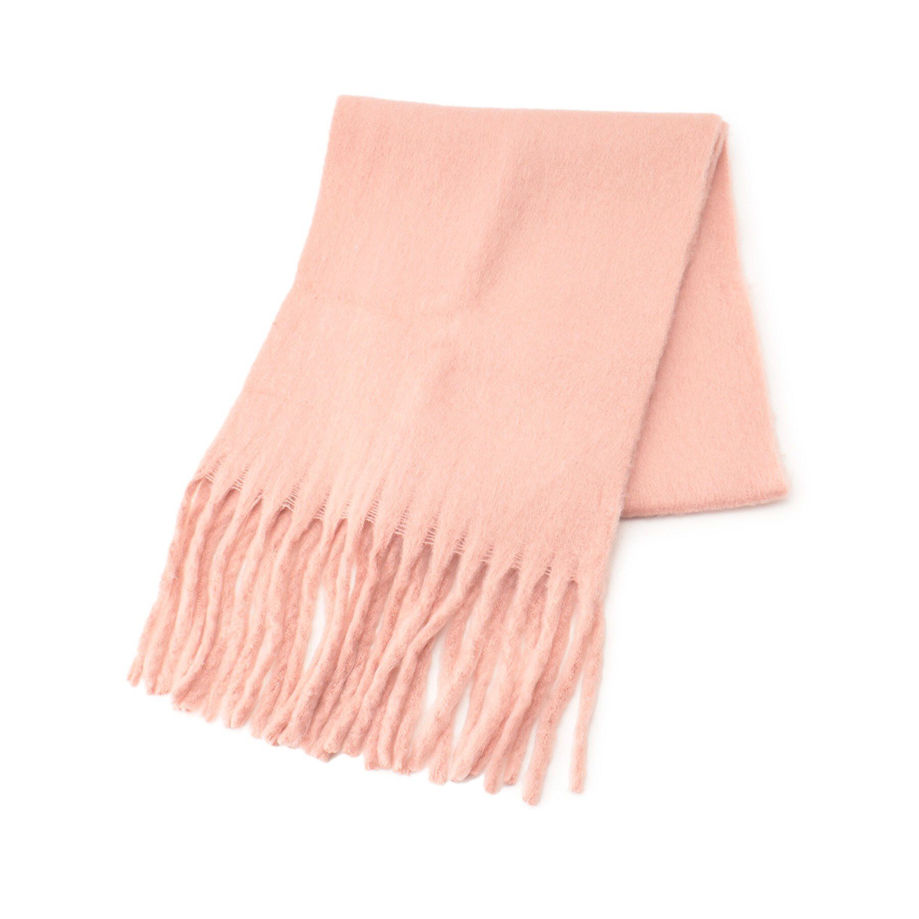 Ober Tashe「アレンジしやすい250cm カラフルボリュームストールマフラー　累計販売約5000枚【防寒／マフラー」|ストール|ピンク(372)