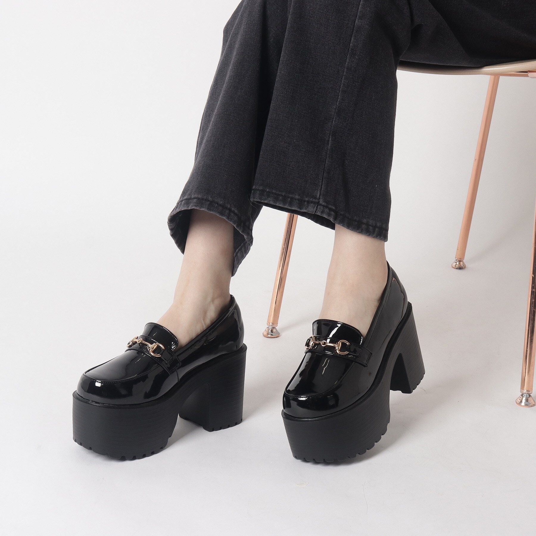 csT&P「厚底ビット付きローファーパンプス」|パンプス|