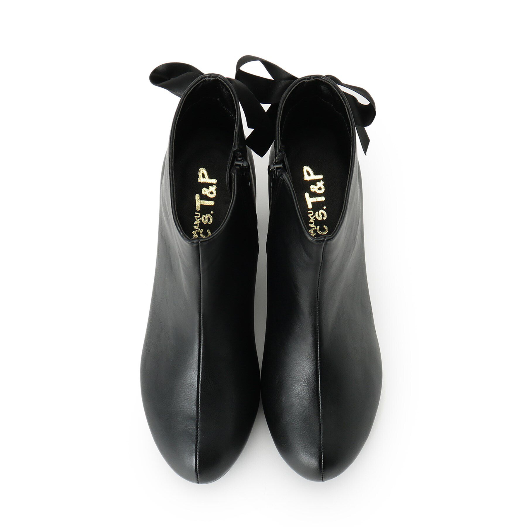 csT&P「バックリボンレースアップブーツ」|ショートブーツ|