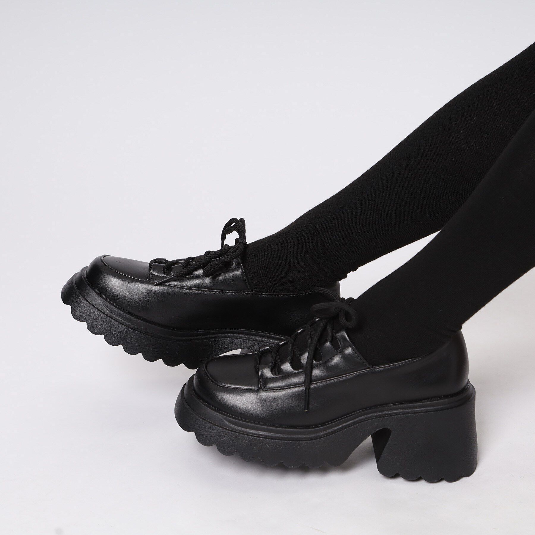 csT&P「厚底 レースアップパンプス」|パンプス|