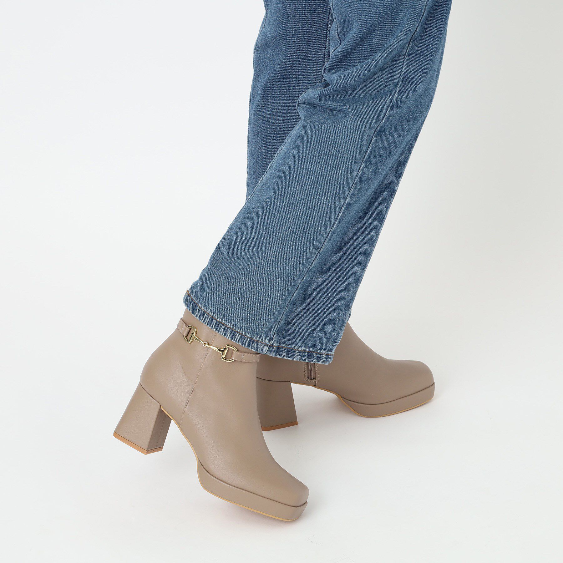 ESPERANZA「スクエアサイドビットブーツ」|ショートブーツ|