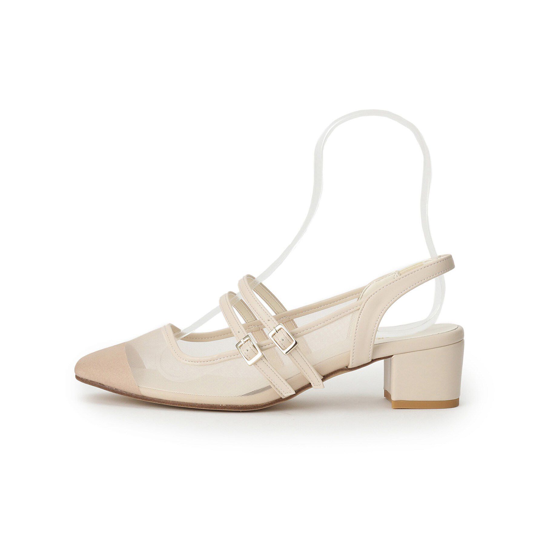 ESPERANZA「ダブルベルトメッシュパンプス」|パンプス|