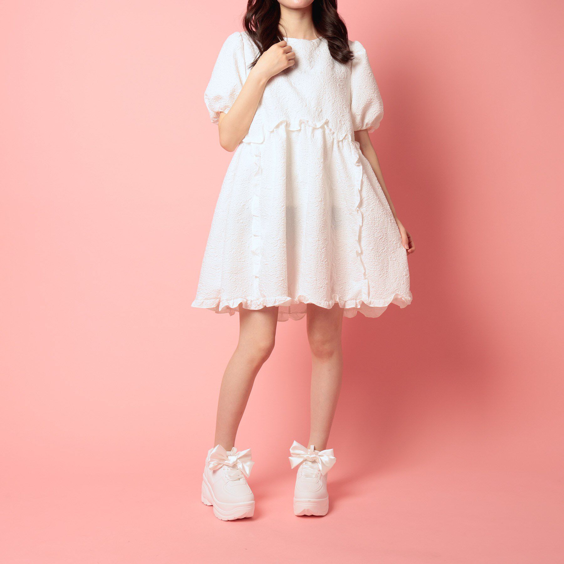 csT&P「厚底リボン取り外し可スニーカー」|スニーカー|