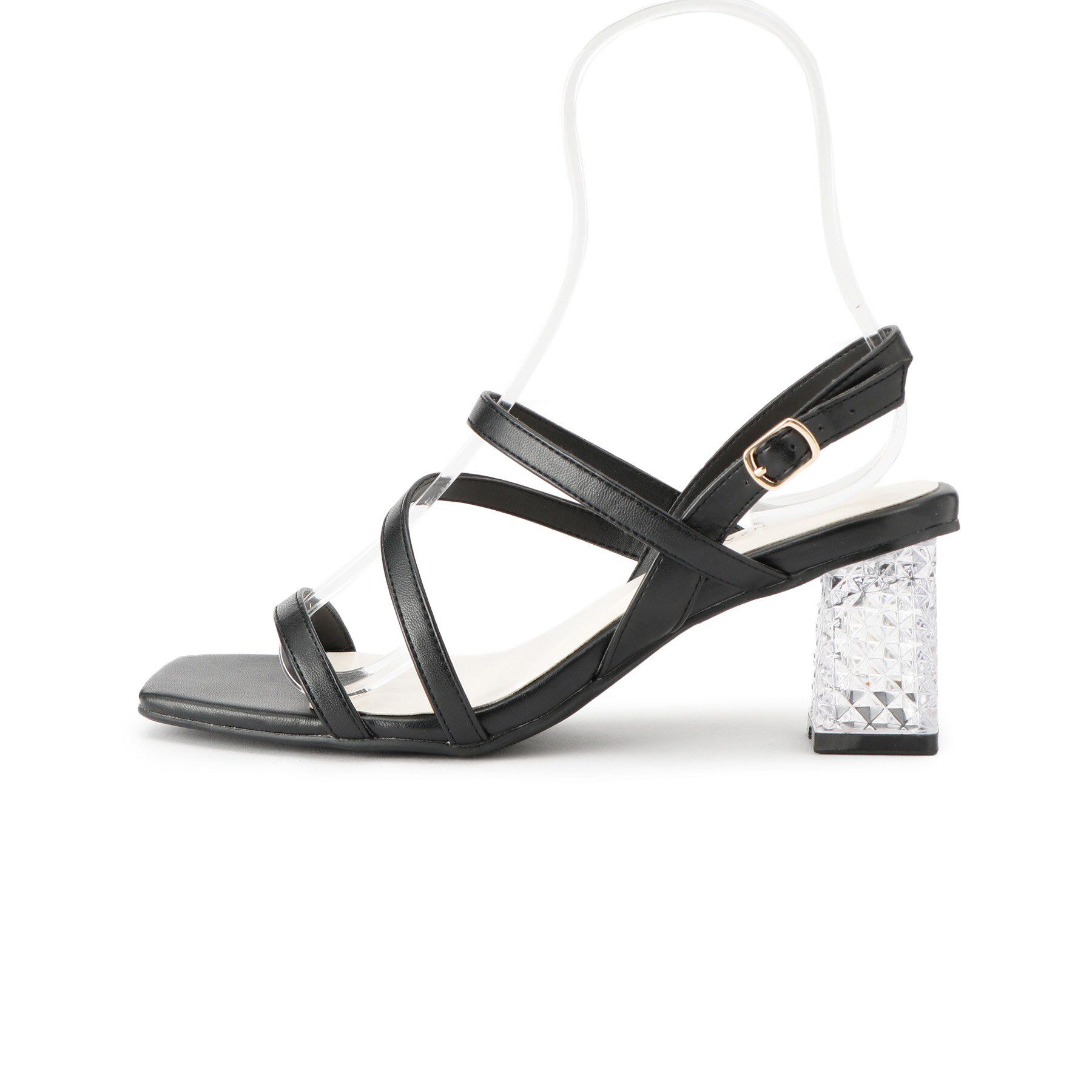 ESPERANZA「キルティングクリアヒールサンダル」|サンダル|