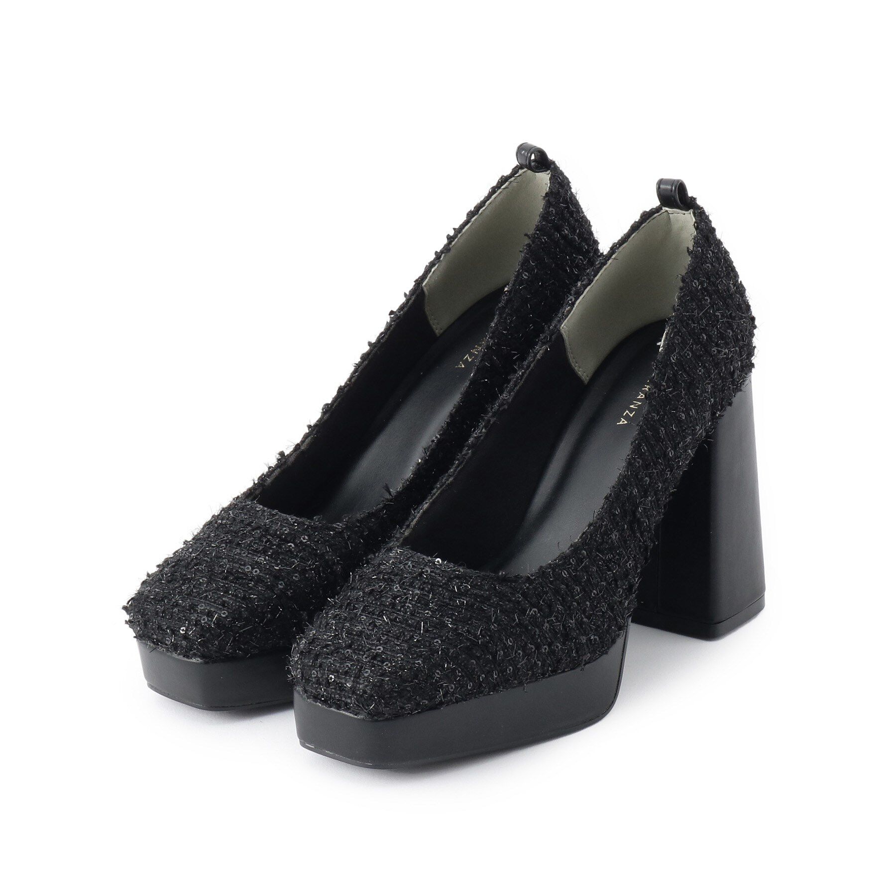 ESPERANZA「スクエアトゥダブルストラップ厚底パンプス」|パンプス|