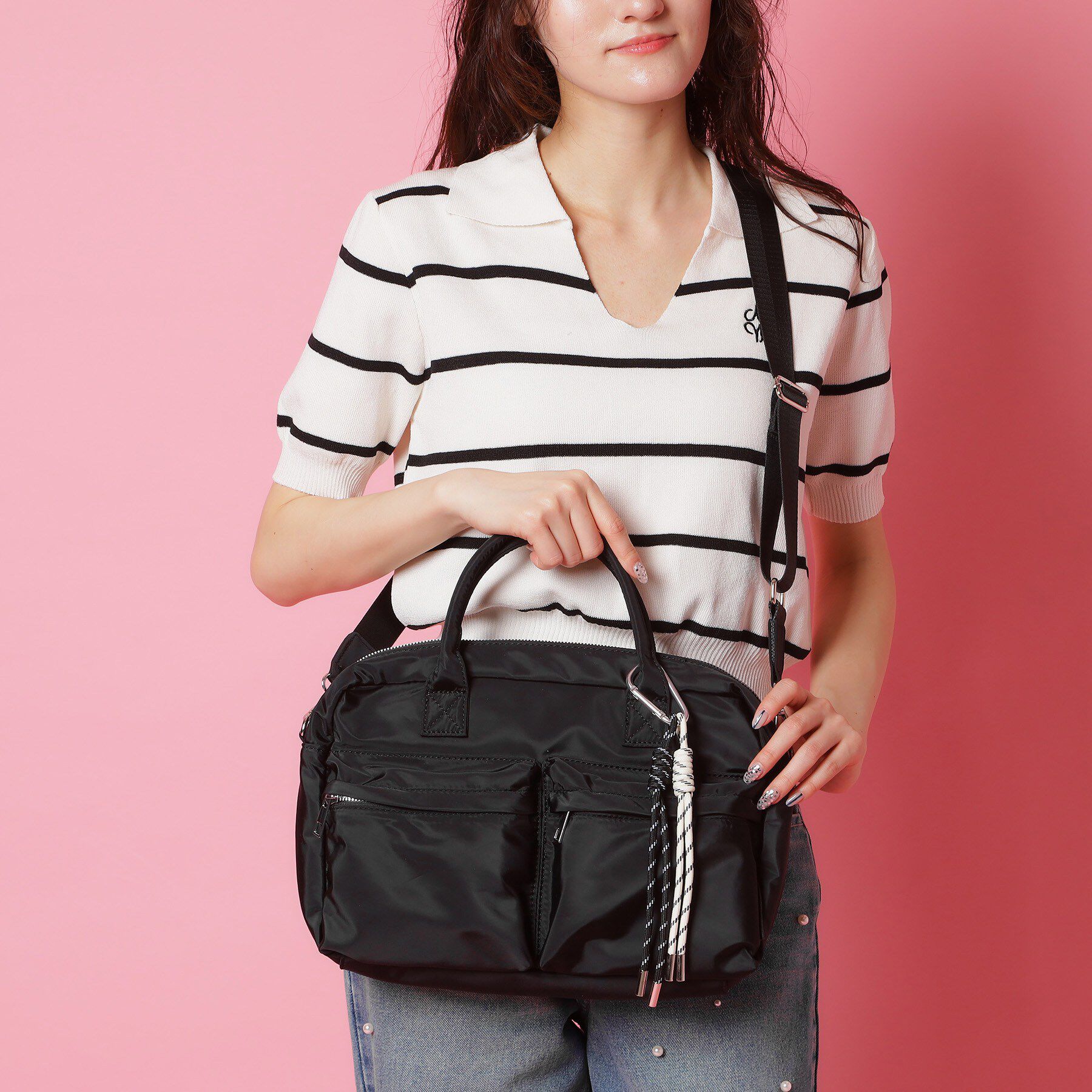 Ober Tashe「チャーム2WAYボストン」|ボストンバッグ|