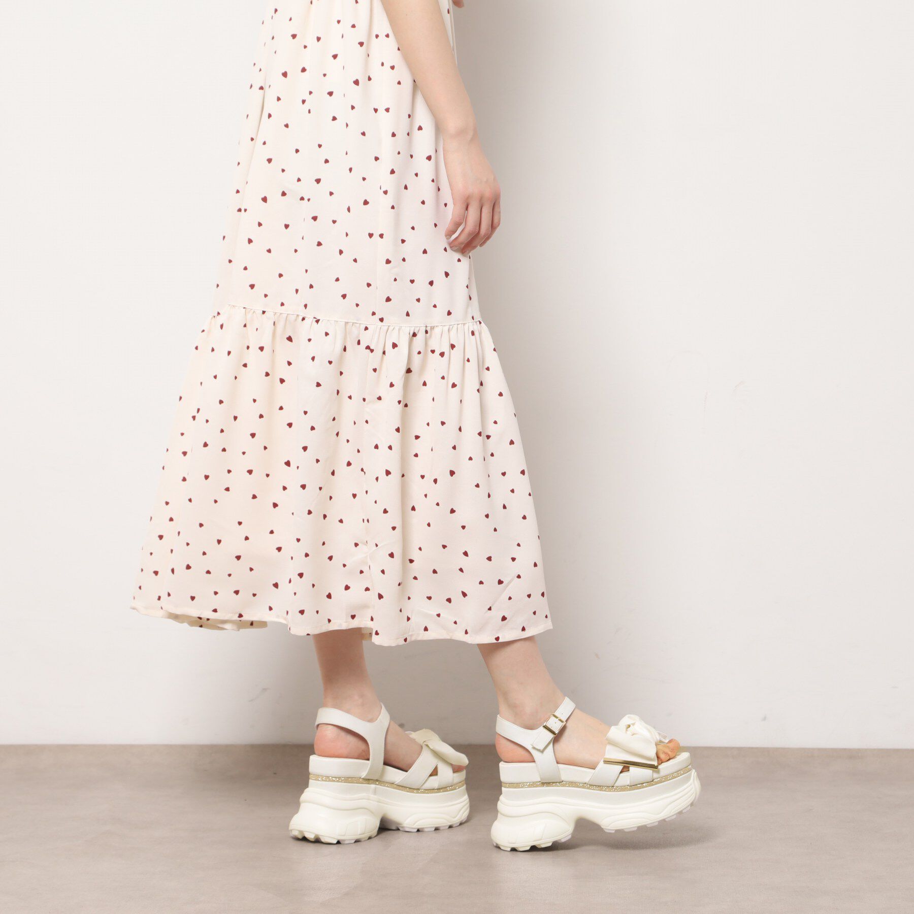 ESPERANZA「グリッターラインリボンスポサン」|サンダル|