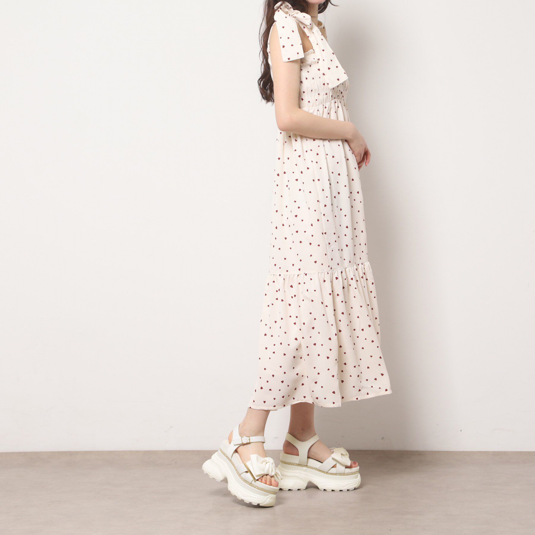 ESPERANZA「グリッターラインリボンスポサン」|サンダル|