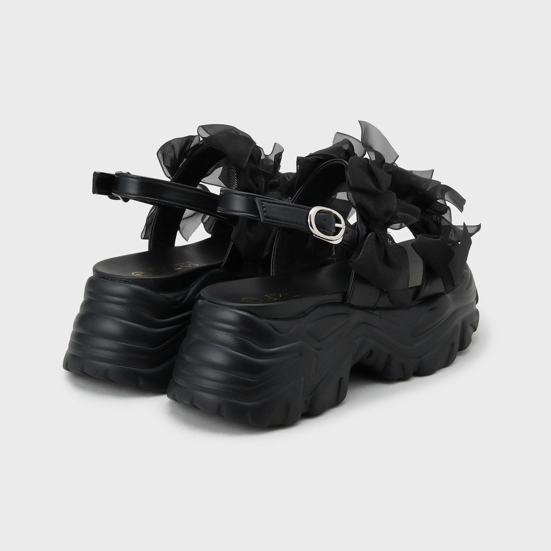 csT&P「厚底シアーリボン軽量サンダル」|サンダル|