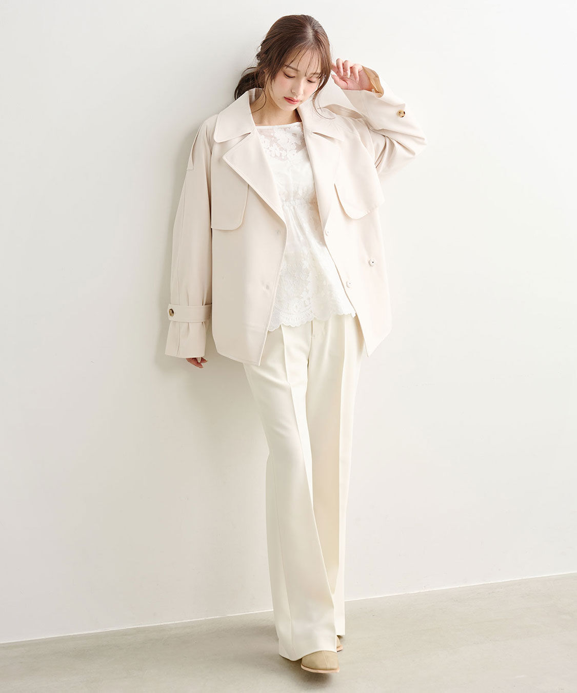 COCO DEAL「スリムフレアパンツ」|スラックス|