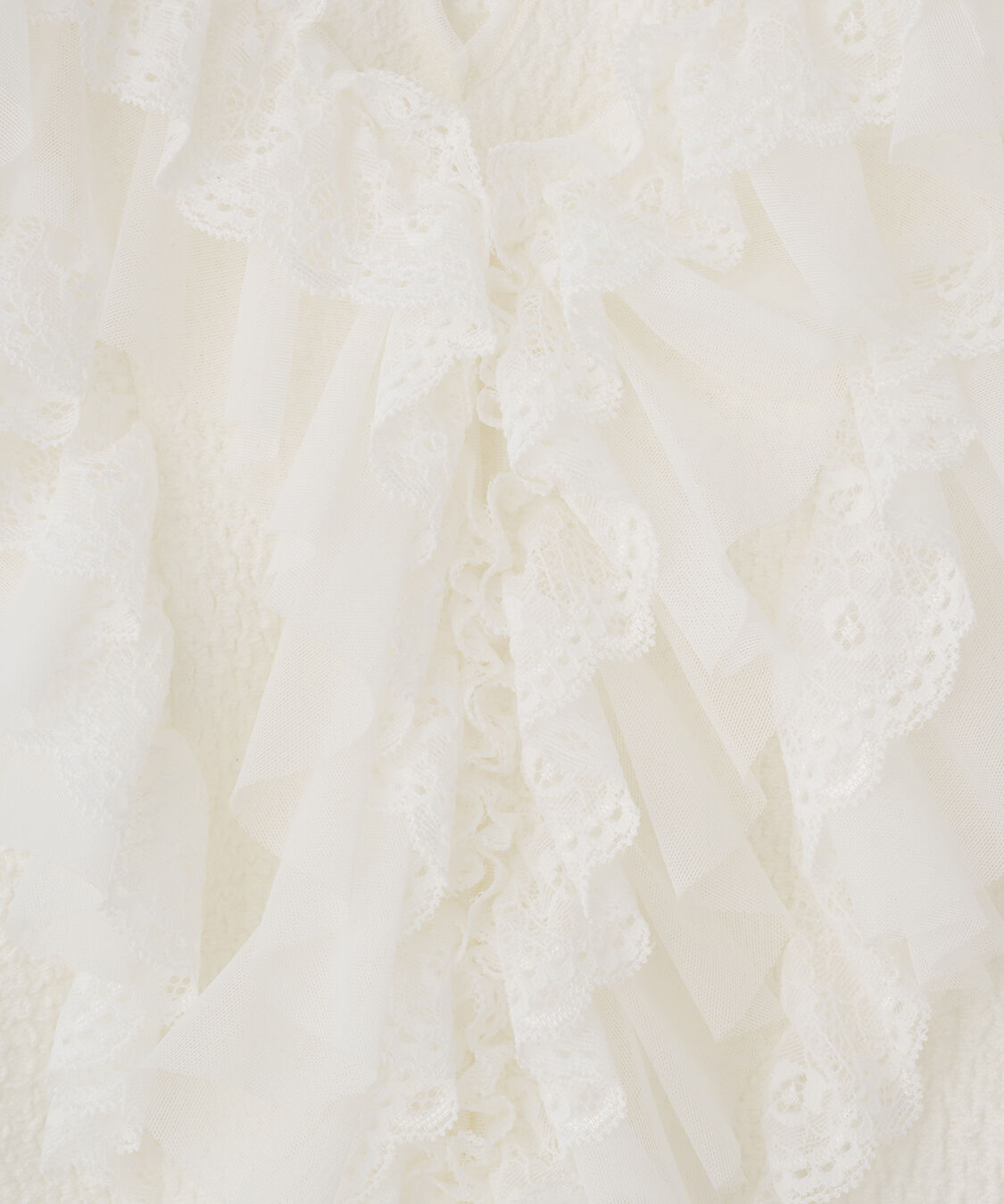 COCO DEAL「レースフリルカットジャカードトップス」|Tシャツ・カットソー|