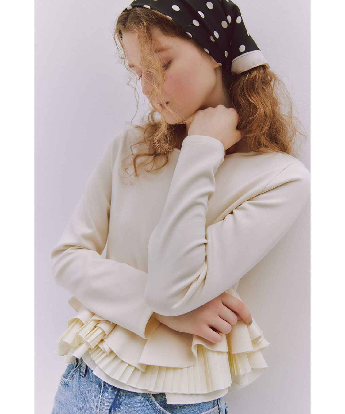 COCO DEAL「ランダムフリルペプラムトップス」|Tシャツ・カットソー|