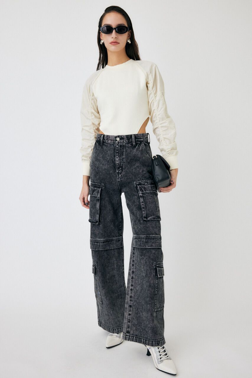 MOUSSY「LOWRISE CARGO STRAIGHT」|デニム|