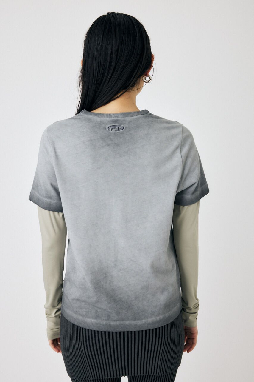 MOUSSY「LAYERED LIKE EMBROIDERY LS Tシャツ」|Tシャツ・カットソー|