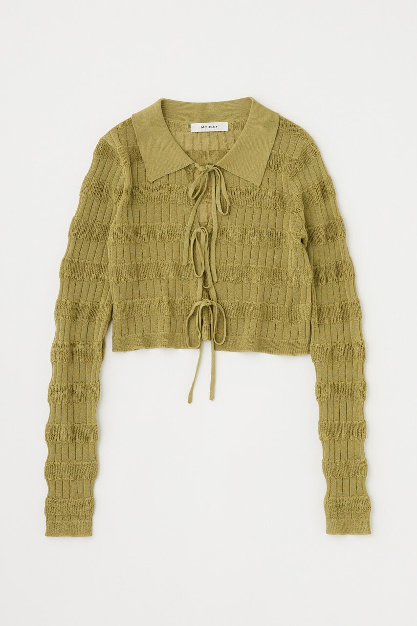 MOUSSY「KNIT キャミ & RIBBON シャツセット」|シャツ・ブラウス|