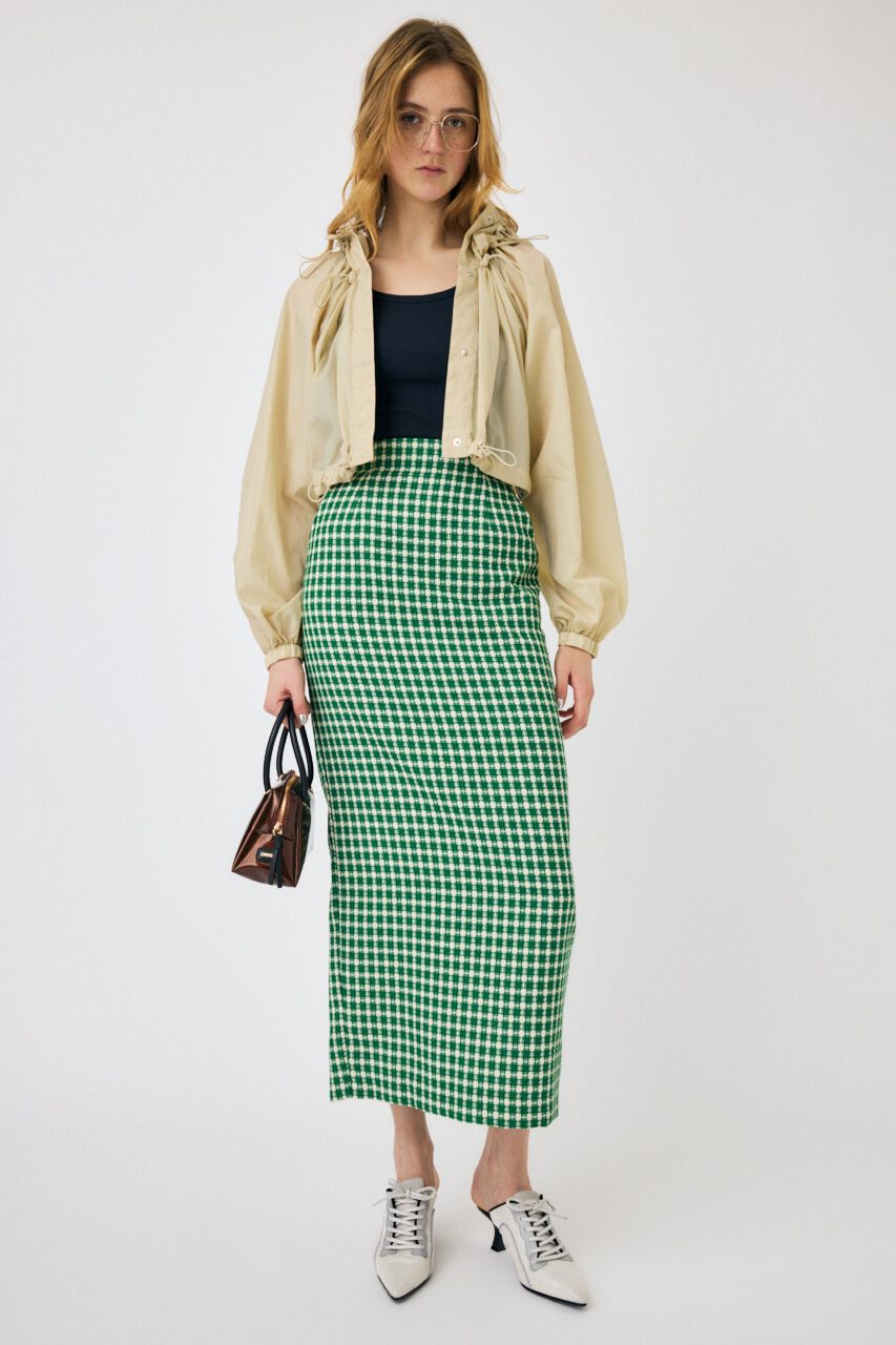 MOUSSY「TWEED I LINE スカート」|スカート|GRN