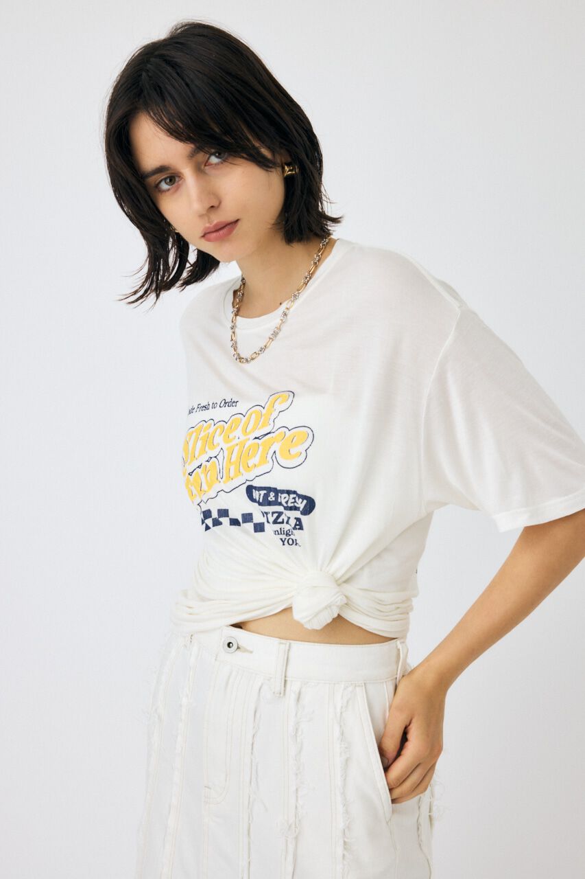 MOUSSY「PIZZA STORE Tシャツ」|Tシャツ・カットソー|