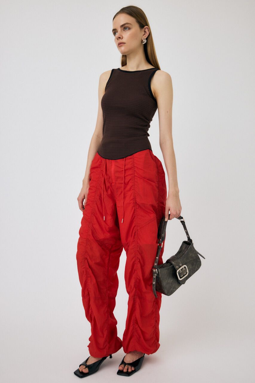 MOUSSY「SHEER MILITARY LOOSE パンツ」|その他|RED