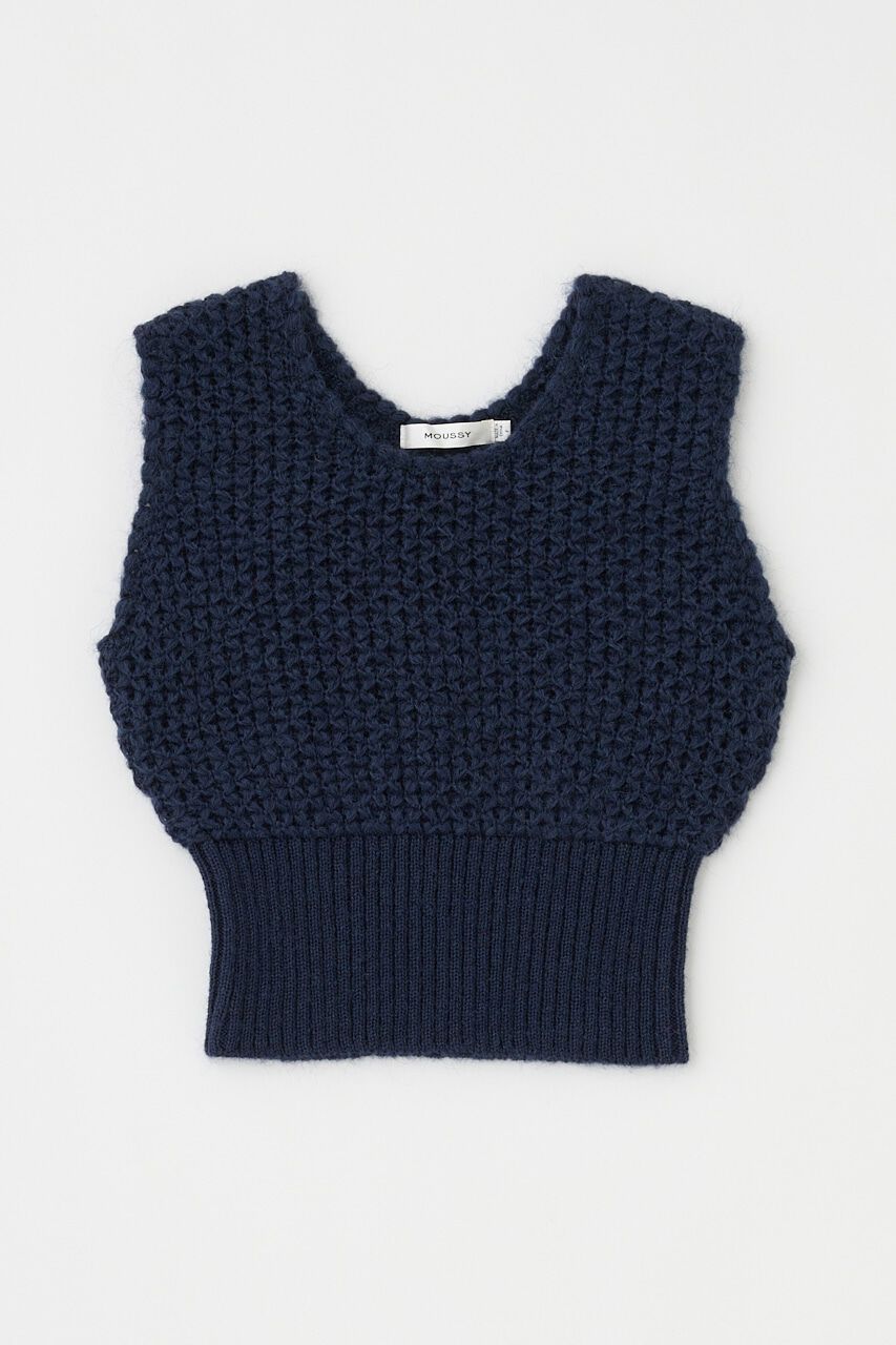 MOUSSY「MESH ニットベスト」|ニット・セーター|