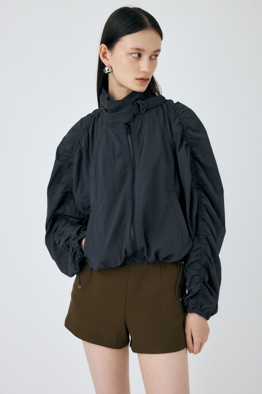 MOUSSY「GATHER BALLOON ジャケット」|シャツ・ブラウス|L/BLK1